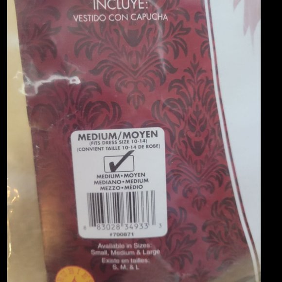 Ghostly Woman Costume M - Picture 5 of 6